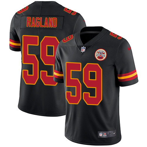 Nike Chiefs #59 Reggie Ragland Black Men's Stitched NFL Limited Rush Jersey